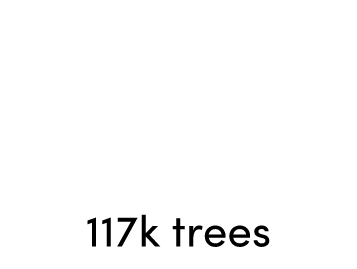 We plant trees with Ecologi