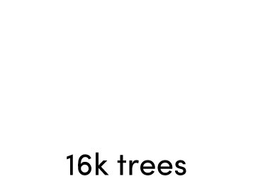 We plant trees with Ecologi